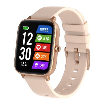 China Touch Screen Smart Watch for Android IOS Phones Compatible 1.7 Inch Full Touch Screen Fitness Tracker with Heart Rate and Blood Oxygen Monitor for sale