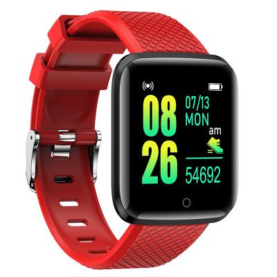 China Build in Flash 116 Smart Watch Band Rate Android Pedometer Waterproof Sports Heart Blood Pressure Smart Watch Wristband Fitness OEM&ODM Plus for sale