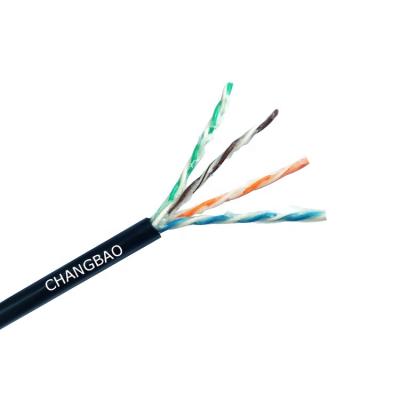 China PE Changbao Cat5 Cat5e Network Outdoor Underground Waterproof Ethernet Cable Cat5e With Gelly Filled for sale