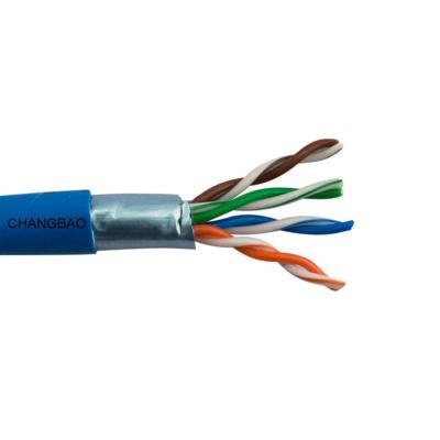 China Solid Bare Copper / CCA CHANGBAO Cat5e 24AWG 4 Pairs Solid Core, Indoor Computer Networking Cable ETL FTP Listed PVC & LSZH Jacket 350MHz for sale