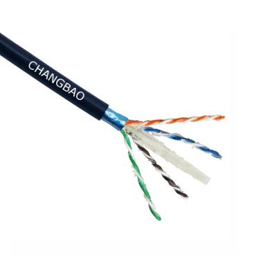 China PE Changbao Cat6 Cat6 Cat6a Cat5e UTP Underground Network Outdoor Ethernet Lan Cable With Jelly Filled for sale