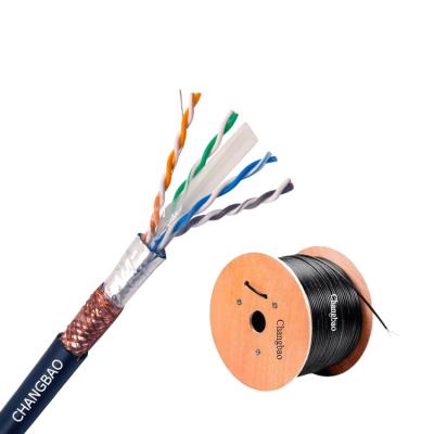 China COMPUTER Changbao Pass Test 4 Pair 23AWG Cat6 SFTP Lan Ethernet Networking Cable for sale