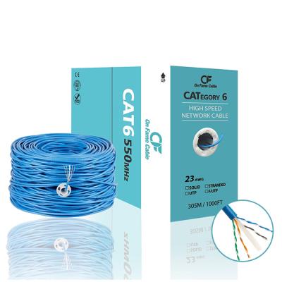 China PVC/LSZH Changbao Bare Copper UTP CAT6 Promotion 0.57mm 23AWG Lan Cable In Stock For for sale