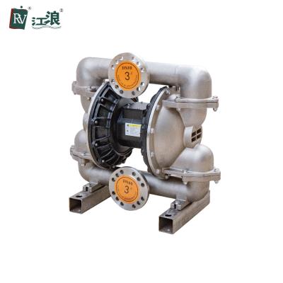 Κίνα 3 Inch Pneumatic Stainless Steel Double Diaphragm Pump Water Oil Lotion Acid Transfer προς πώληση