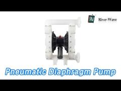 Plastic PTFE Pneumatic Diaphragm Pump 2 Inch 145Cpm For Solvent Industry