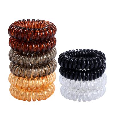 China Sweet Line Hair Ties, Heart Printing Hair Ties Telephone Wiring Hair Telephone Rope Elastic Band for sale