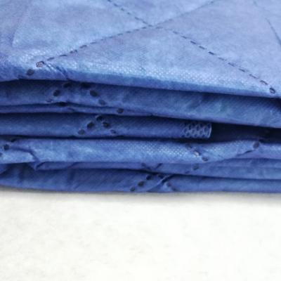 China Disposable disposable spunlace nonwoven blanket with polyester fiber inside for sale