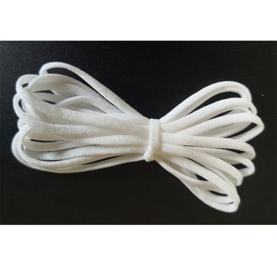 China 3mm Raw Material Elastic Round/Earloop Flat Elastic Band for sale