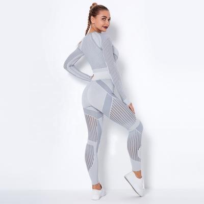 China Breathable In Running Custom Plus Size Sports Ladies Gym Yoga Suit Activewear Workout Women Active Wear Yoga Set for sale