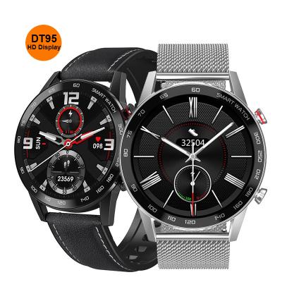 China Bluetooth New DT95 BT Calls Smart Watch Men Heat Rate Monitor 360*360 HD IPS Screen Waterproof Sports Smartwatch IP68 For IOS Android for sale