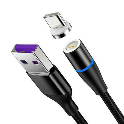 China Hot Selling IOS Type C / Micro USB Connector 3 In 1 Magnetic Fast Charging Magnetic Type C Male Data Cable 3A Usb Cable for sale