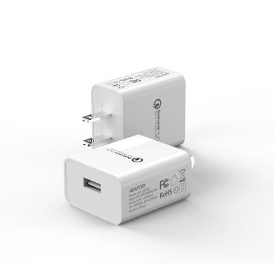 China Fast Mobile Phone US /EU QC 3.0 Type C USB-C For Phone Charger USB Wall Charger for sale