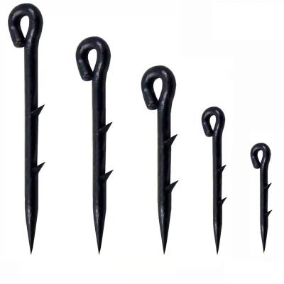 China Wholesale Carbon Steel Fishing Products Handle Hook 7/10/12/15/18mm European Straight Special Carp Hook With Barbed Fishing for sale