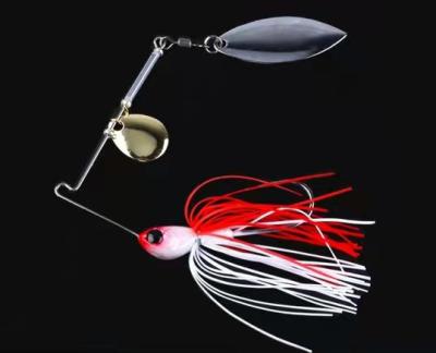 China ABS Plastic Peche Amazone Popular Trout Artificial Bass Hard Plastic Fishing Lures Compound Spinner Spoon with Hook PESCA for sale