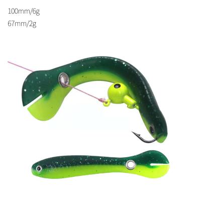 China Hot PVC Price Loach Lure, 67mm 100mm Pasca Soft Plastic Lure PVC Bait Peche Builds Lure for sale