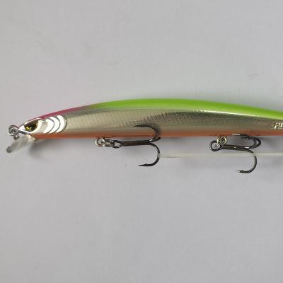 China ABS Plastic Minnow Inventory Tail Stock 100mm 130mm 150mm Long Clearance Free Sample Bait Fishing Lure for sale