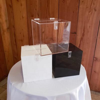 China Eco-friendly Acrylic Card Box Storage Box Wedding Anniversary Gift To Send Wife Wedding Decoration With Acrylic Box for sale