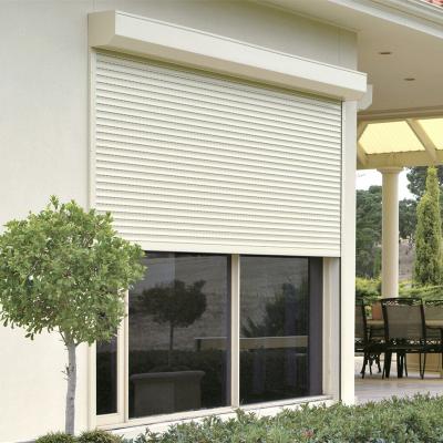 China Modern Rolling Shutter Remote Control Aluminum Filled Foam Window for sale