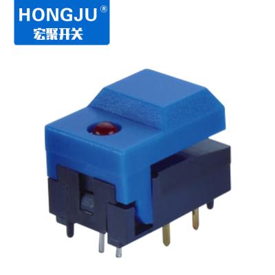 China Factory LED 12mA 24VDC SPDT Momentary Push Button Switch for sale