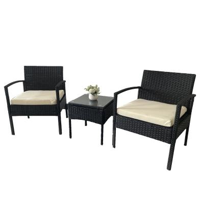 China Hot Selling Outdoor Weather Furniture Outdoor Rattan Sofa Set And Table Garden Chair for sale