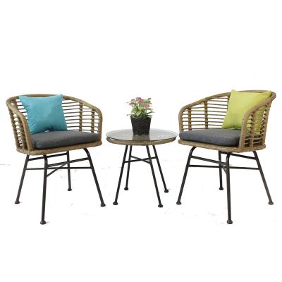 China Modern New Design Patio Furniture Outdoor Leisure Set Table And Chair Make With Outdoor Customized Rattan Style Rattan Chair for sale