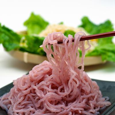 China High Fiber Pasta Fresh Low Calorie Konjac Noodles Shirataki Sweet Purple Potato Noodle for sale