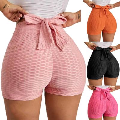 China Spring 2022 Anti-wrinkle New Arrival Women Clothes High Waist Sports Short Yoga Wear Biker Shorts Womens Shorts for sale