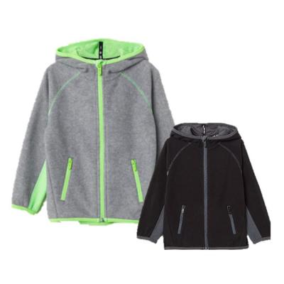 China Large Hoodie Coat Anti-Shrink Standard Zipper Fleece Jacket With Raglan Sleeve And Hood for sale