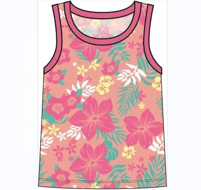 China Wholesale Anti-Shrink Kids Tank Girls Tank Sleeveless Tank for sale