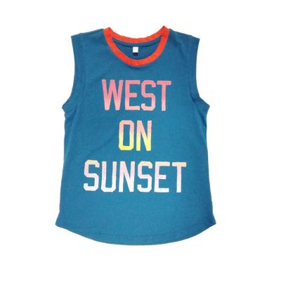 China Summer hot anti-shrink high quality quick-drying sleeveless T-shirt sale sports graphic t-shirt for sale