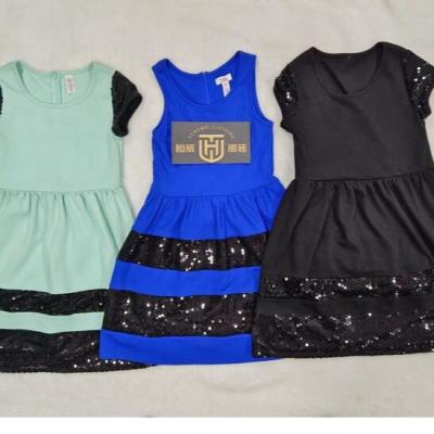 China Washable Beautiful Cheap Price Colorful Sequin Summer Dress For Girls for sale