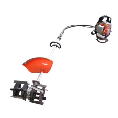 China 2-Stroke Knapsack Agricultural Side Hanging Power Multi-Function Small Multi-Blade Manual Rotary Weeding Machine for sale