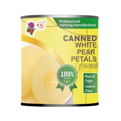 China China Factory Supply SF-P820 Outstanding Canned Fruit Quality Canned Pears In A Jar for sale