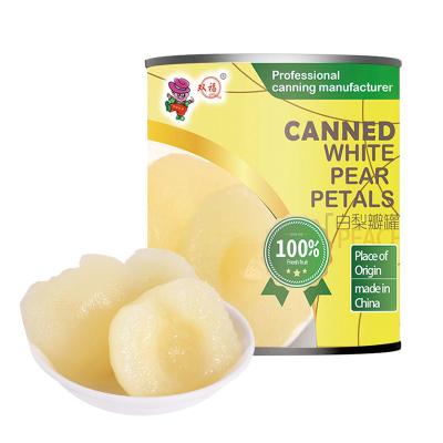 China Wholesaletor Brands SF-P820 Canned SYRUP Online Bulk Fruit Canned White Pear for sale