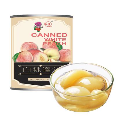 China Canned fresh canned food canned white peach halves in light or heavy syrup for sale