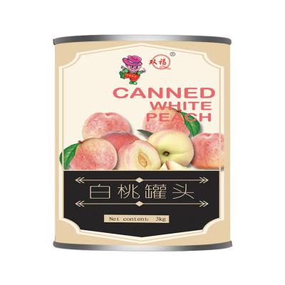 China OEM / ODM SF-WP3000 Canned Chinese Standard Canned Fruit 3000G Canned White Peaches for sale