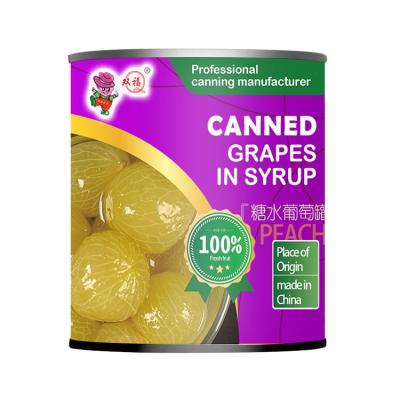 China Wholesale Quality Assured Canned SYRUP Tasty Box Fruit SF-G820 Canned Grapes for sale