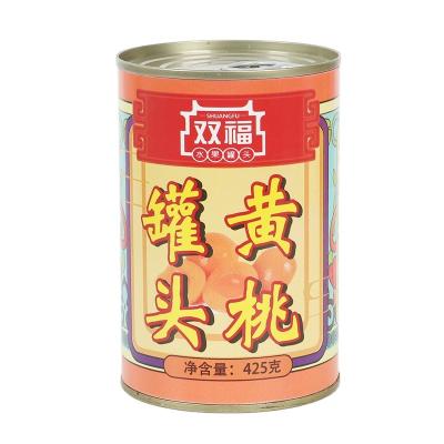 China Wholesale Canned Fruit Sugar Water 425G Supply SF-YP425 Canned Yellow Peaches for sale