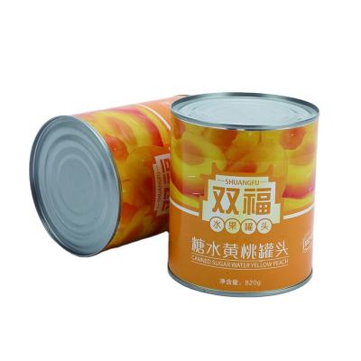 China Canned Fruit China Production Best Quality SF-YP820 Canned Yellow Peach Petals 820G for sale