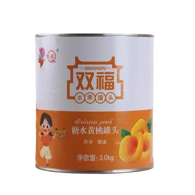 China Direct wholesale sweet canned fruit 3Kg SF-YP3000 factory canned yellow peach for sale