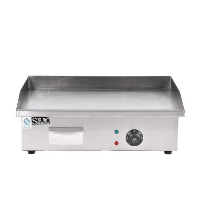 China Commercial Grill Machine 3KW Fried Pans Burger Kitchen Hot Plate Stainless Steel Counter Top Electric Griddle China Wholesale Hotels for sale