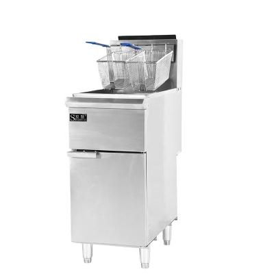 China Fast Food Restaurant China Factory Gas Deep Fryer 35L Chicken Commercial Free Standing Industrial Potato Fry Fryer for sale