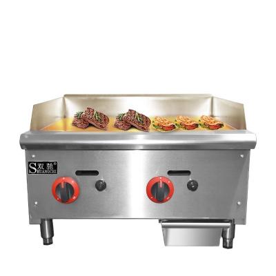 China Commercial Resturant Kitchen Equipment Hotel Restaurant Kitchen Equipment Stainless Steel Flat Plate Table Top Gas Griddle Commercial Gas Grill with Legs for sale