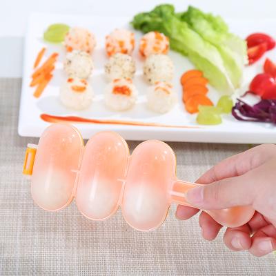 China DIY Stocked Sushi Rice Tools Spoon Rice Ball Molds Rice Sushi Making Set Balls Maker Mold for sale