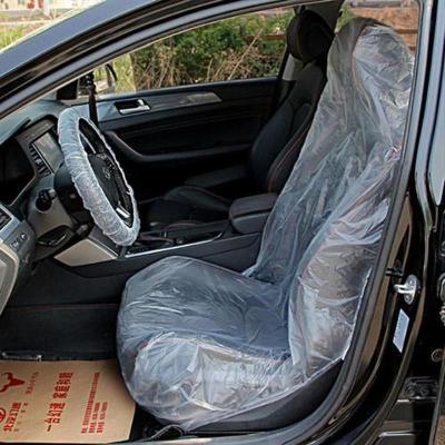 China Wholesale supplier clear white transparent LDPE plastic seat cover anti fouling for cars covers disposable forcars steering wheel cover for sale