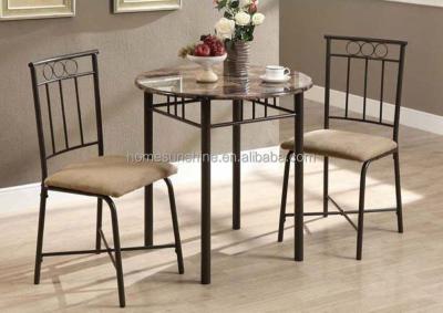 China Dining Set Dining Table Set For Bistro 2 Sets Indoor Kitchen Tables Marble Top Space Saver for sale