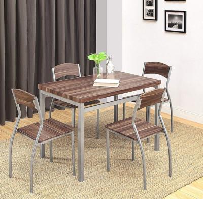 China E2 Cheap MDF 15mm 5-Piece Dining Table Set With 4 Chairs for sale