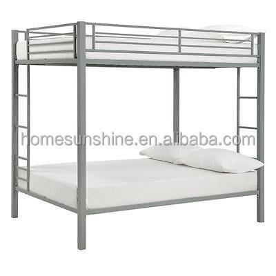 China Bunk bed used cheap triple bunk bed for sale, metal frame bunk beds for adult bedroom furniture for sale