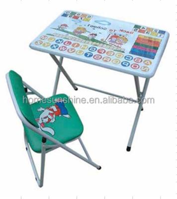 China Lovely metal design kids writing table set for sale