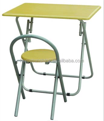 China Metal folding board and chair for writing for sale